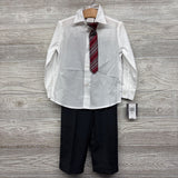 NEW LS Button Up Dress Shirt, Tie & Dress Pants 4T