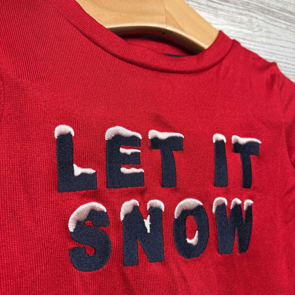 2 Pc LS PJs Let It Snow Plaid 3T