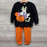 Crewneck Minnie Mouse Pumpkin & Jogger Sweatpants Dots 3T