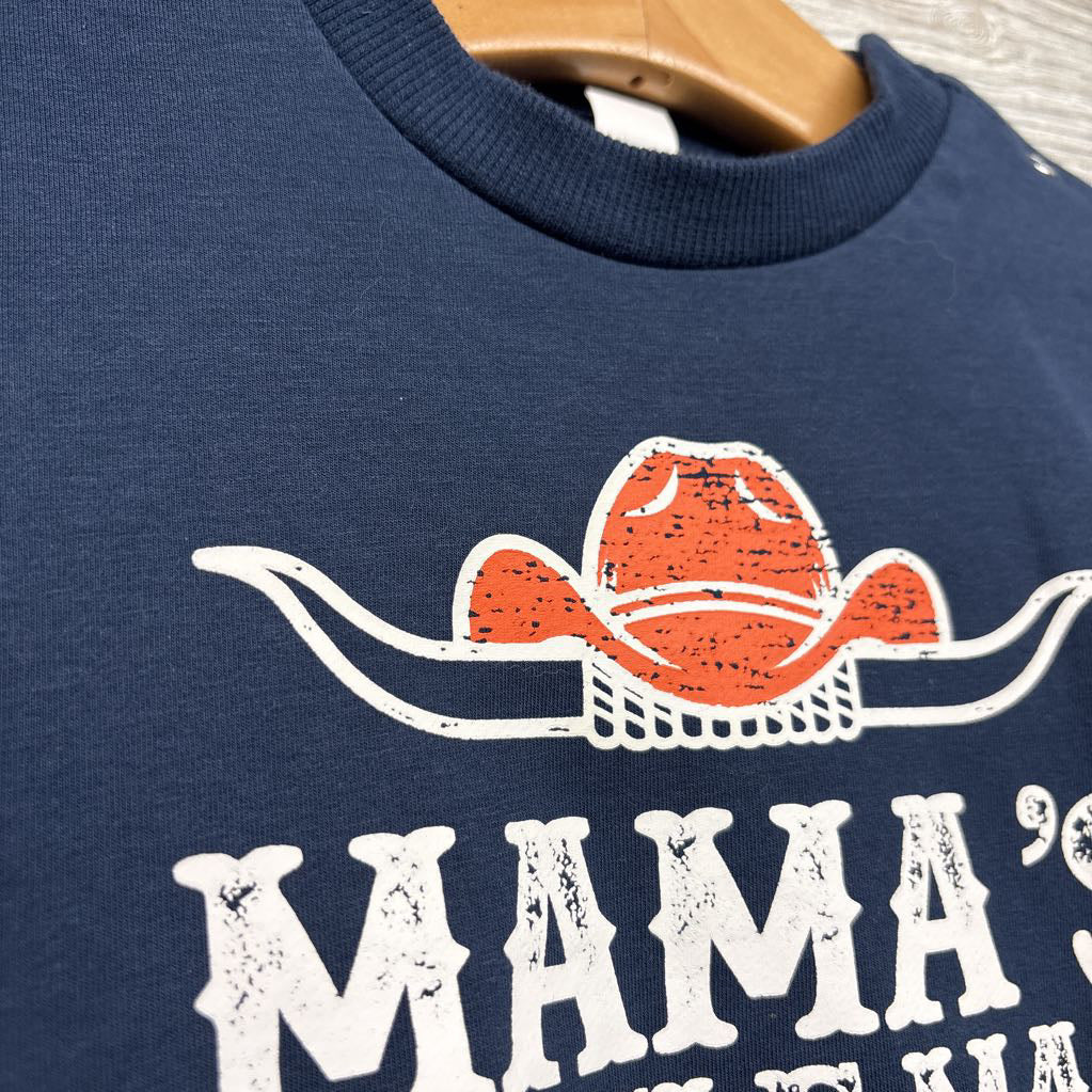 Crewneck Mama's Little Man & Joggers Skulls 18-24M