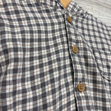 LS Plaid Button Up Shirt W/ Hood & Knit Cord Pants 6-9M