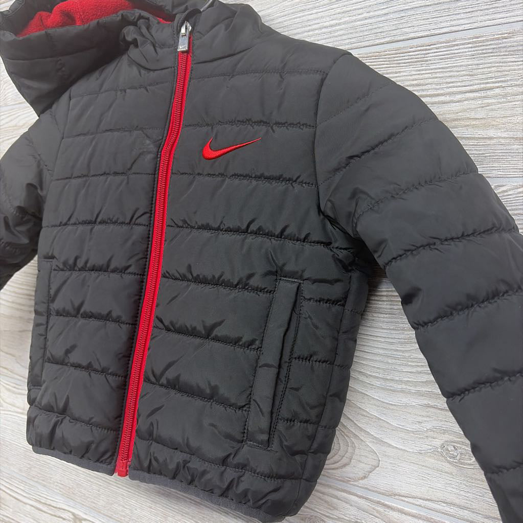 Lightweight Puffer Coat Embroidered Logo 2T