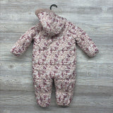 NEW Faux Fur Puffer Bunting Flowers 18M