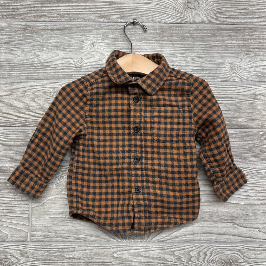 Gingham Button Up Shirt 12M