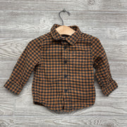 Gingham Button Up Shirt 12M