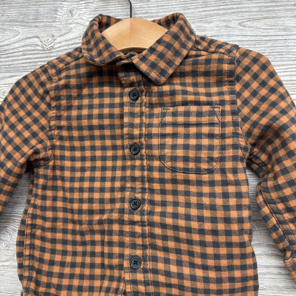 Gingham Button Up Shirt 12M