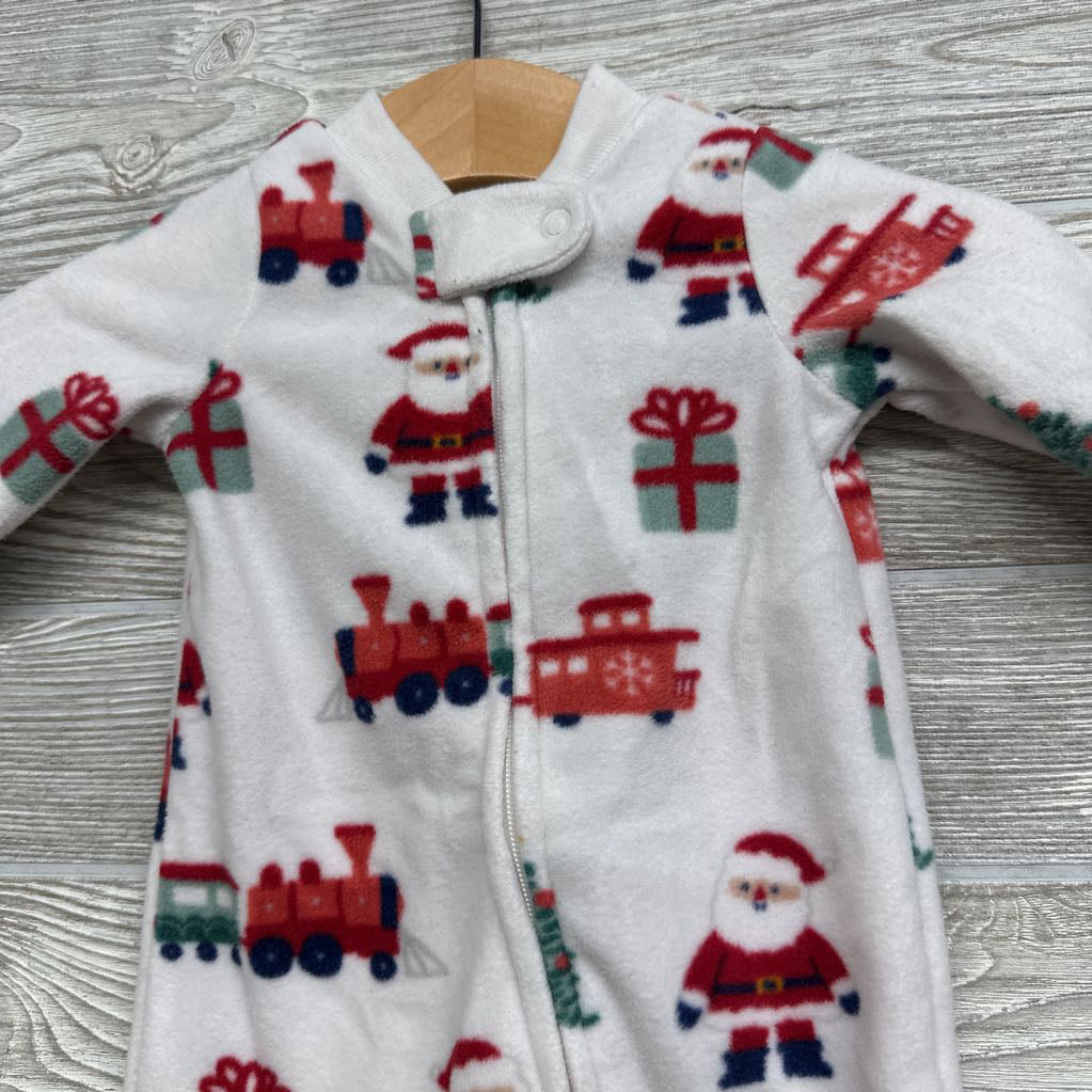 Blanket Sleeper Santa, Presents & Train NB