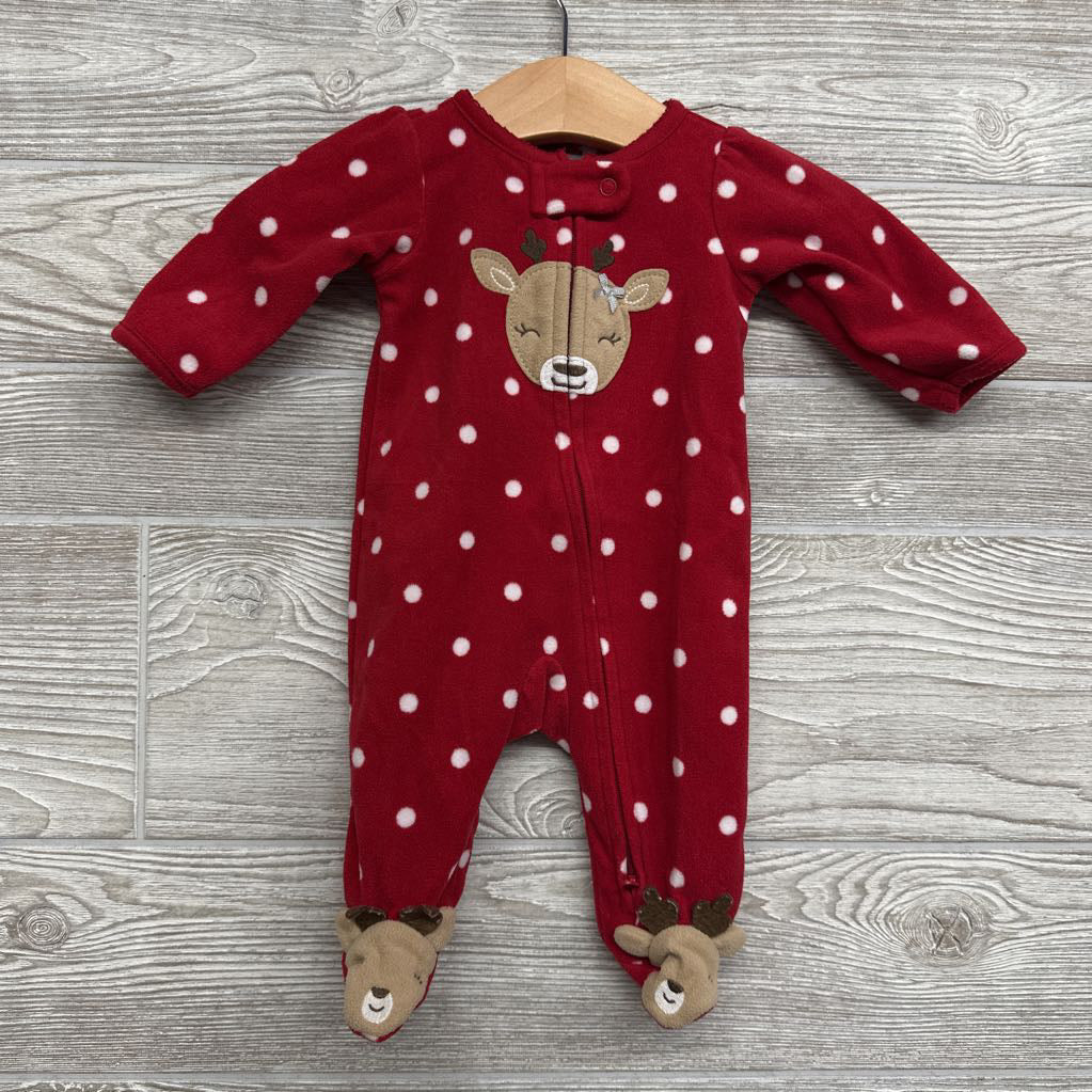 Blanket Sleeper Deer & Polka Dots NB