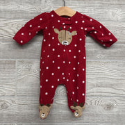 Blanket Sleeper Deer & Polka Dots NB
