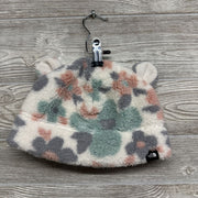 Sherpa Winter Hat Flowers 4-5t