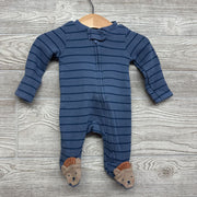 Waffle Knit Sleeper Stripes Nb