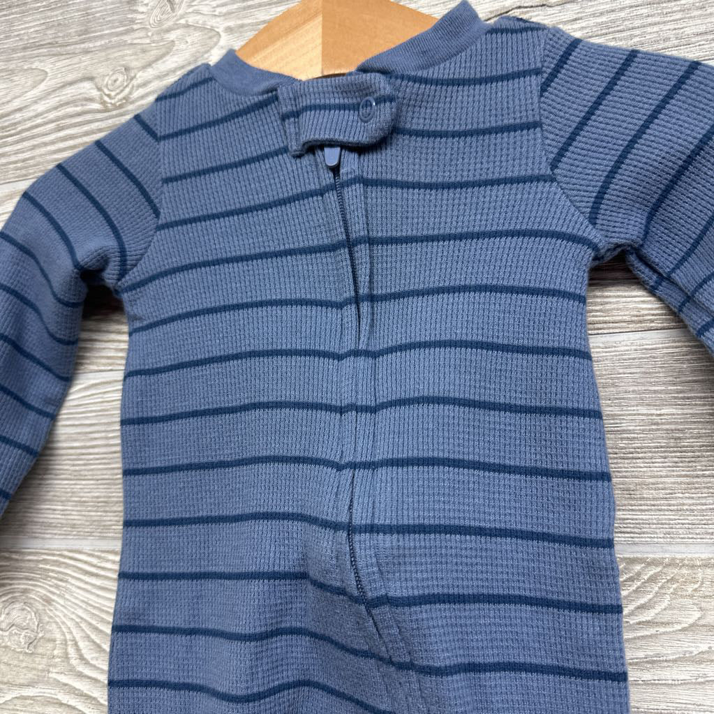 Waffle Knit Sleeper Stripes Nb