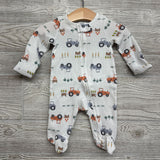 Waffle Knit Sleeper Tractor & Vegetables 3M