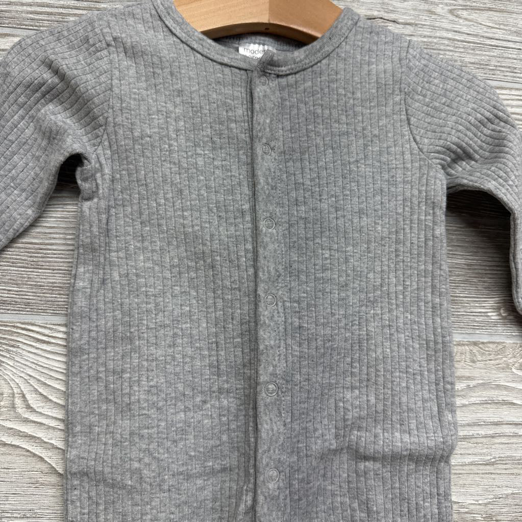 LS Ribbed Footless Outfit 6-9M
