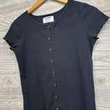 Ribbed Button Up Dress 10-12