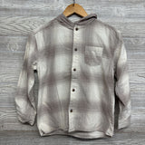 Plaid Button Up Shirt W/ Hood 14