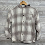 Plaid Button Up Shirt W/ Hood 14