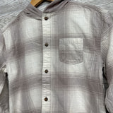 Plaid Button Up Shirt W/ Hood 14
