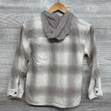 Plaid Button Up Shirt W/ Hood 14