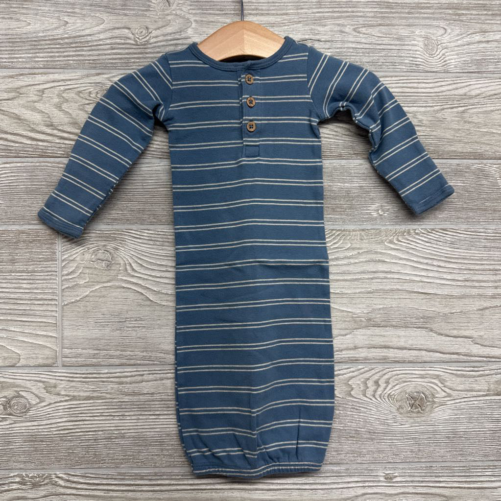 Henley Gown Stripes Nb