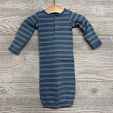 Henley Gown Stripes Nb