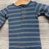 Henley Gown Stripes Nb