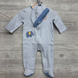 Sleeper Stripes & Elephant W/ Hat 9M