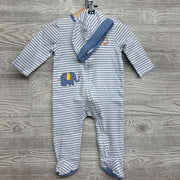 Sleeper Stripes & Elephant W/ Hat 9M