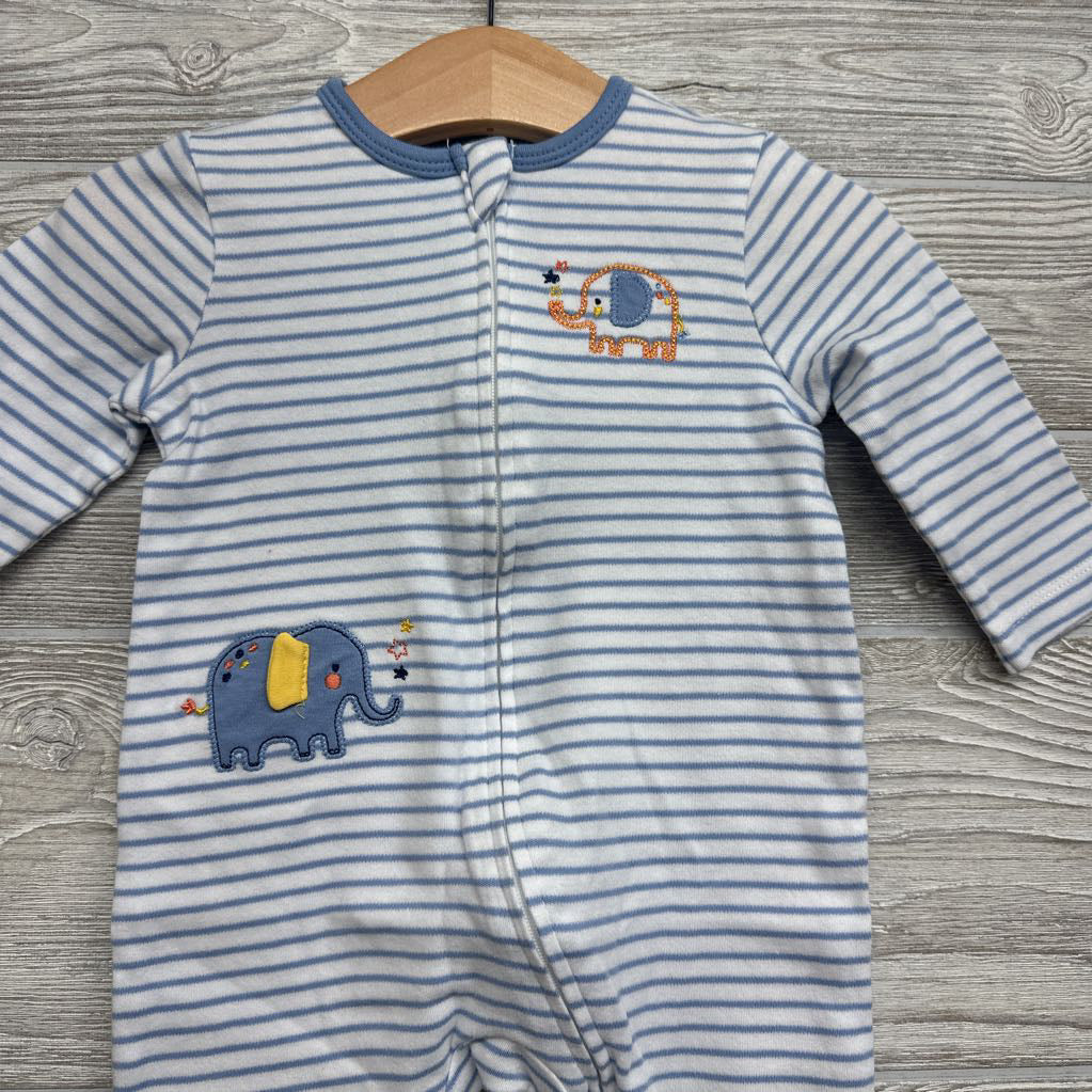 Sleeper Stripes & Elephant W/ Hat 9M
