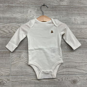 LS Bodysuit Embroidered Bear 3-6M