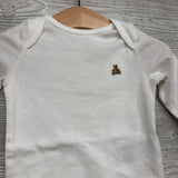 LS Bodysuit Embroidered Bear 3-6M