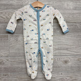 Button Up Sleep N Play Construction Equipment 0-3M