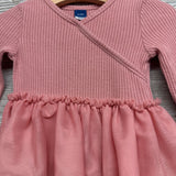 Ribbed Wrap Tutu Dress 6-12M