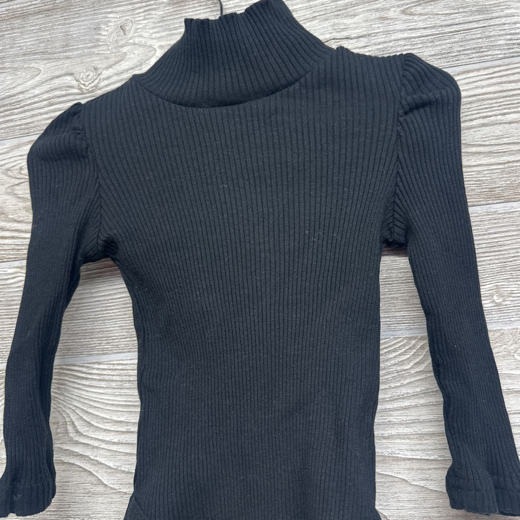 Houndstooth Jumper W/ Ribbed Turtle Neck Shirt 12-18M