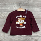 NEW LS Shirt S'more Fun 12-18M