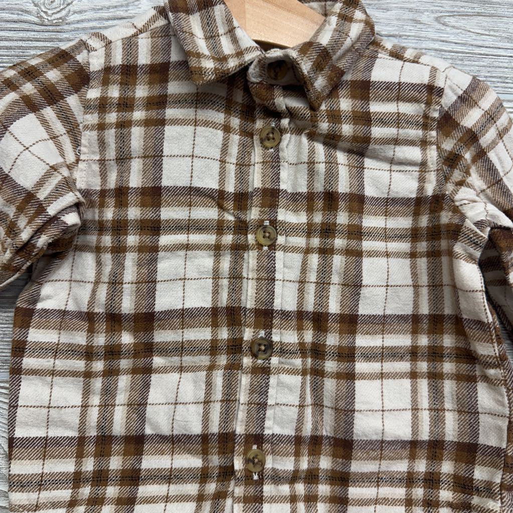 Plaid Button Up Shirt 6-12M