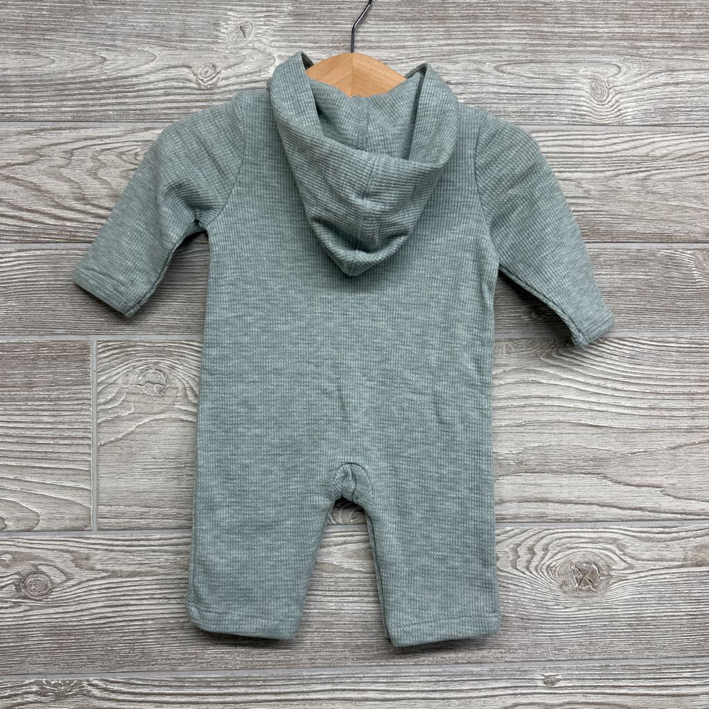 Waffle Knit LS Outfit W/ Hood 0-3M