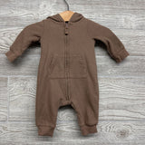 Waffle Knit Hooded Coverall W/ Hood