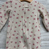Waffle Knit Sleeper Flowers 9M