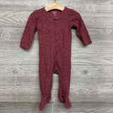 Waffle Knit Sleeper Flowers 9M