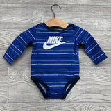 LS Bodysuit Stripes Just Do It 6M