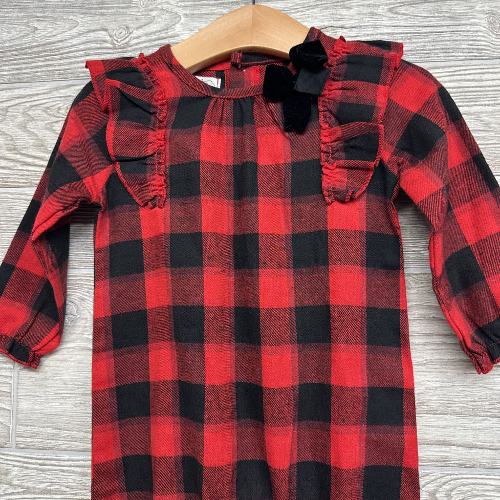 NEW Buffalo Plaid Outfit Ruffles 9-12M