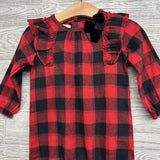 NEW Buffalo Plaid Outfit Ruffles 9-12M