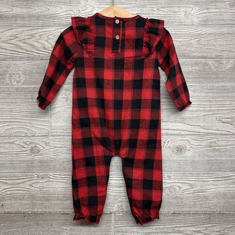 NEW Buffalo Plaid Outfit Ruffles 9-12M