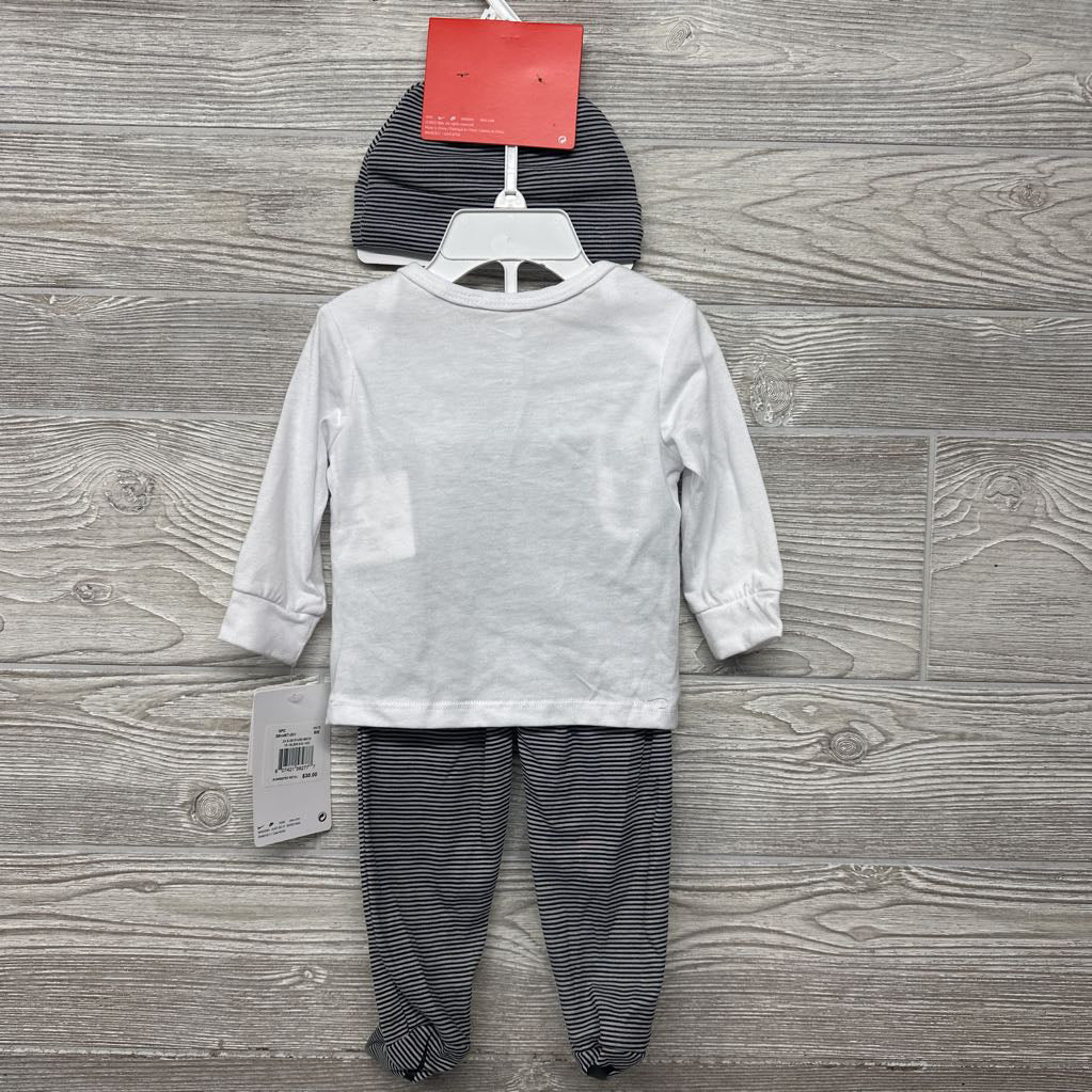 NEW Shirt Just Do It, Hat & Striped Pants Nb