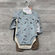 NEW 2 Bodysuit Dogs & Footballs 3M