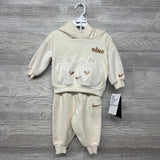 NEW 2 Pc Hoodie & Sweatpants Embroidered Logo 12M