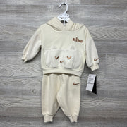 NEW 2 Pc Hoodie & Sweatpants Embroidered Logo 12M