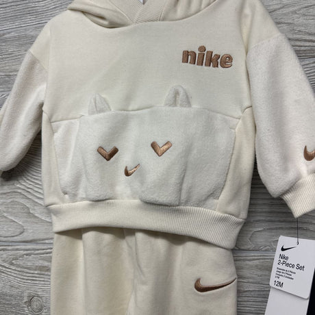 NEW 2 Pc Hoodie & Sweatpants Embroidered Logo 12M