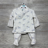 NEW Ribbed Zebra Kimono Shirt & Pants 3M